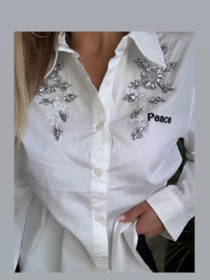 Camicia peace bianca
