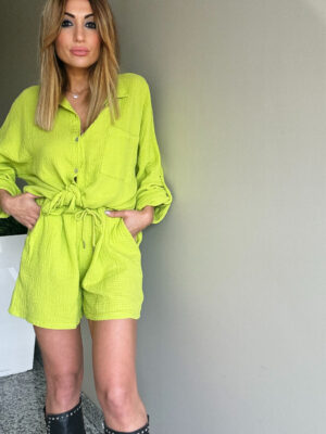 coordinato in cotone Giada vari colori