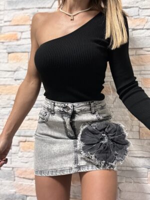 mini denim marmorizzata