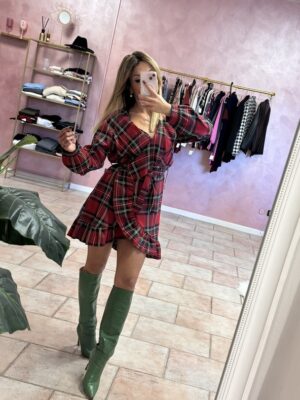 dress pranzo di natale rosso