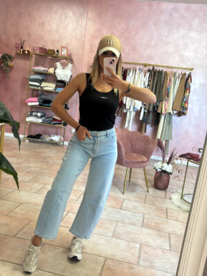 jeans baloon con brillantini