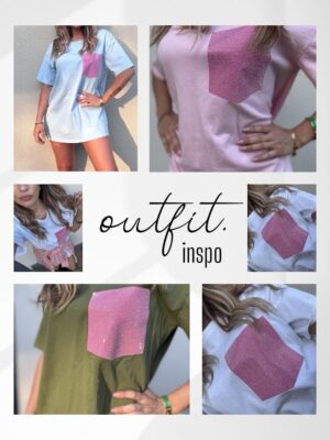 t-shirt strass vari colori